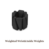 Paire de poids réglables pour poignets et chevilles de 1/2/4 lb, bandes de poids en silicone détachables avec sangle Velcro pour la maison, la gym et le fitness (OEM)