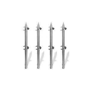 나선형 접지 나사 파일 기초 나선형 앵커 스틸 핫 딥 아연 도금 600 파운드 무게 용량 이동식 - Product Image 2