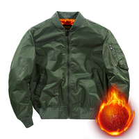 OEM personnalisé hommes MA1 vol personnalisé blouson aviateur automne décontracté hiver coupe-vent fermeture à glissière toile Denim coupe-vent