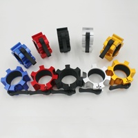 Colliers colorés de 50 mm avec barre de verrouillage à dégagement rapide pour haltérophilie