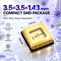 Diode LED UVC compacte en céramique AlN 3535 SMD de 0,6 W (270 nm à 280 nm) pour la purification de l'eau et la désinfection de l'air