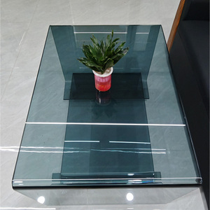 Bộ bàn ăn kính cường lực hiện đại, tùy chọn mặt bàn đá cẩm thạch, chống nước, thiết kế đương đại, dùng cho nhà ở, văn phòng, phòng tắm - Product Image 1