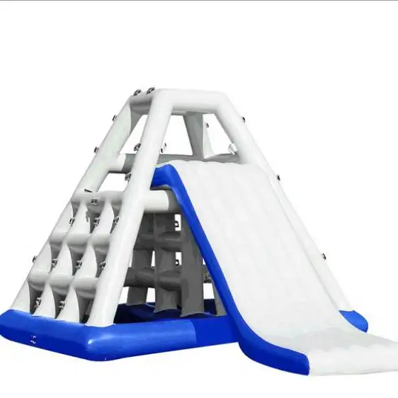 2021 अस्थायी Inflatable पानी स्लाइड के साथ चढ़ाई टॉवर खिलौने/Inflatable अस्थायी चढ़ाई टावर और स्लाइड