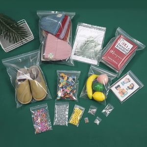 Sacchetti di <span class=keywords><strong>plastica</strong></span> impermeabili ermetici per imballaggio alimentare sacchetti in <span class=keywords><strong>plastica</strong></span> richiudibili in PE Poly bustine trasparenti con cerniera richiudibile - Product Image 3