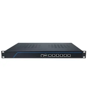 6x2.5GbE 1U Rackmount Firewall N5100 N5105 Commercial Home Router Compatible with Pfsense MikROS Customizable LOGO 1338NP