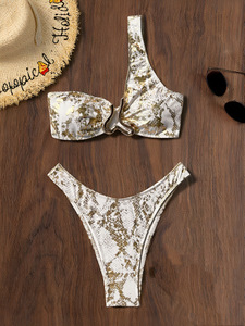 Baishiwei 2026, traje <span class=keywords><strong>de</strong></span> baño <span class=keywords><strong>de</strong></span> corte alto para mujer, joyería recortada Sexy <span class=keywords><strong>de</strong></span> una correa, nueva llegada, <span class=keywords><strong>Bikini</strong></span> estampado a la moda, conjunto <span class=keywords><strong>de</strong></span> dos piezas - Product Image 4