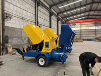 MINLE ML837DHB Mörtelspritzgerät 4,6m/h Motor Hocheffizient mit Hebeschaufel Halbtrockene Betonpumpmaschine für Tunnelverkleidung