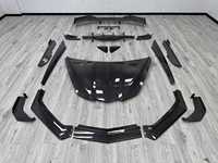Bodykit de voiture en Fiber de carbone de haute qualité BTC pour Chevrolet Corvette C8 nouvelle condition diffuseur de lèvre avant jupes latérales capot de becquet