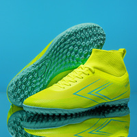 Chaussures de football SAIFEINU à prix raisonnable, durables, à tige haute, crampons en caoutchouc pour le football