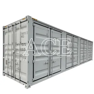 Side Door Opening 40ft 40 High Cube Open Side Shipping Container With 4 Side Doors For Sale