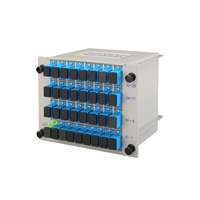 Répartiteur PLC à cassette en fibre optique SC UPC 1x2 1x4 1x8 1x16 1x32, boîtier de répartition monomode FTTH enfichable APC personnalisé