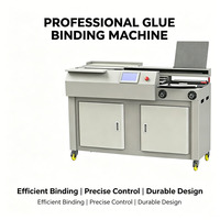 Máquina Encuadernadora de Libros Automática Inalámbrica A4 con Pegamento Lateral, Encuadernadora Profesional con Pegamento Termofusible para Libros, Cuadernos y Revistas