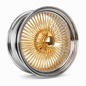 Fornitura Diretta di Fabbrica: Cerchi a Raggi in Oro Stile Retrò da 22 Pollici, 150 Raggi, Modello Dayton - Product Image 4