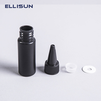 Bouteille de colle anaérobie en plastique noir LDPE 30 ml, flacon compte-gouttes à presser avec bouchon à vis