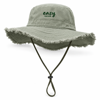 Chapeau Bob Unisexe en Coton Doux à Large Bord, Pliable pour la Plage, Personnalisable avec Broderie, Certifié CE et Conforme REACH
