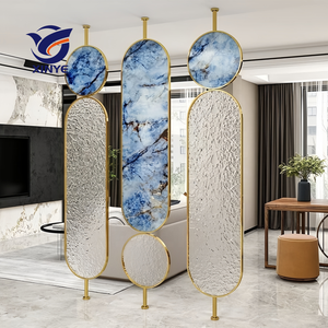 Partición divisoria de pantalla de Metal con marco de acero inoxidable de diseño personalizado del fabricante <span class=keywords><strong>para</strong></span> Hotel Clubs Bar Villa Milk Tea Coffee Shop - Product Image 6