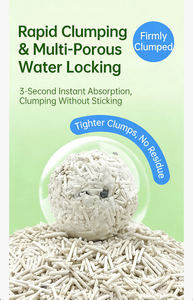 Aromatische, natuurlijke, biologisch afbreekbare, snelklonterende, stofvrije, plantaardige kattenbakvulling van tofu en cassave. - Product Image 3