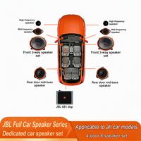 Untuk Kit Speaker 3-Arah Khusus Toyota, Upgrade Audio Mobil Tweeter / Midrange / Woofer untuk Pintu Depan & Belakang