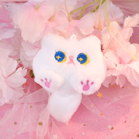 Broche en peluche découpée en tissu doux, motif petit démon de dessin animé, personnalisée et mignonne, pour usage promotionnel