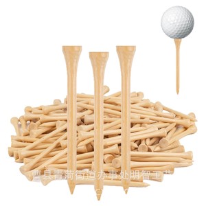 Wooden <b>Golf</b> Tees Natural Wood Color 100 Pieces Eco Friendly For <b>Golf</b> Course Use - Product Image 2