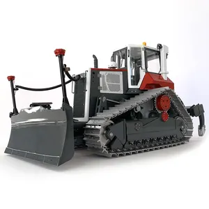 1/14 LESU RC รถปราบดินไฮดรอลิก Aoue DT60 รีโมทคอนโทรล Dozer ประกอบทาสีรถ Toucan Earth รุ่นสําหรับชาย TH21258