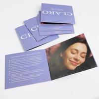 Catálogos, Folletos y Volantes Impresos de Cartón con Diseño Personalizado de Lujo en Color Morado Brillante para Negocios de Cosméticos y Belleza de la Marca Eastmoon