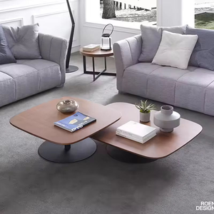 Mesa <span class=keywords><strong>de</strong></span> <span class=keywords><strong>Centro</strong></span> Moderna <span class=keywords><strong>de</strong></span> Diseño Italiano Hecha a Medida en Fábrica China, Superficie <span class=keywords><strong>de</strong></span> Madera, Base <span class=keywords><strong>de</strong></span> Metal, Mesa <span class=keywords><strong>de</strong></span> Café para Sala <span class=keywords><strong>de</strong></span> Estar - Product Image 2