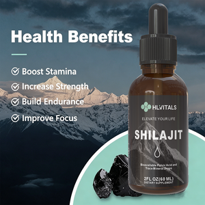 Complément alimentaire végétalien bio en gros, gouttes liquides de résine de Shilajit pur de l'Himalaya pour femmes et hommes - Product Image 5