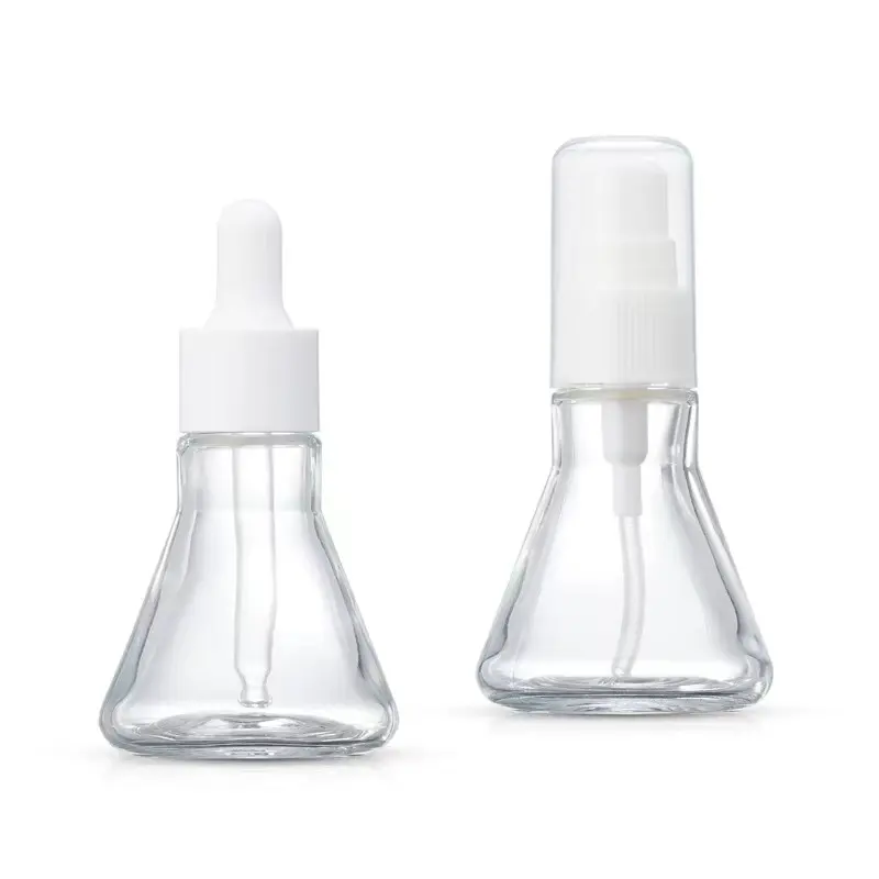 Botol Serum Kosmetik Segitiga Heteromorik, Kemasan Perawatan Kulit Wajah 1Oz/30Ml