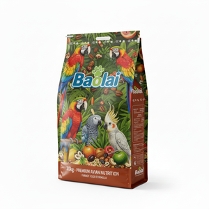 OEM Factory, Custom Printed 5kg 10kg 15kg Side Gusset Flat Bottom Pouch for <strong>Bird</strong> Parrot Food <strong>Seed</strong> Packaging - Product Image 2