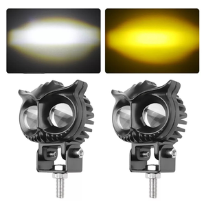 Faro LED para Motocicleta de 2.6 Pulgadas, Luz Antiniebla, Doble Color, Ojos de Ángel, 60W, 2 Lentes, 2 Años de Garantía - Product Image 3