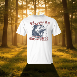 Camiseta Raccoon First Of All I'm God's Masterpiece - Product Image 1