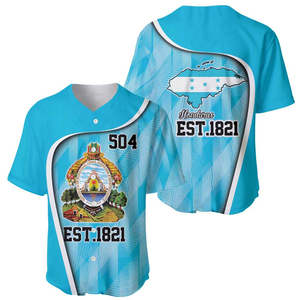 Maillot de baseball Jour de l'Indépendance du Honduras depuis 1821, 15 septembre, Célébration nationale du Honduras, Chemise de baseball décontractée à boutons - Product Image 2