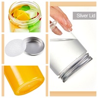 Pot en plastique transparent PET à large ouverture pour aliments et bougies, avec couvercle, disponible en 100/200/300/400/500/800/1000 ml – Le meilleur de Chine