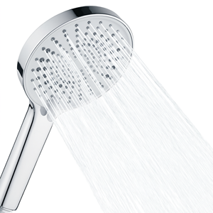 Cabezal de Ducha de Plástico con Rociador de 12 cm, Panel Grande Presurizado de Alto Flujo, 3 Modos, Boquilla para Baño - Product Image 1