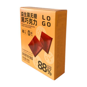 Vente en gros d'usine de boîte de vente au détail de chocolat joyeux anniversaire truffes foncées au lait assorties chocolat gastronomique pour femmes hommes boîte conteneur - Product Image 1