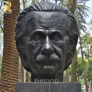 Hoge Kwaliteit Bronzen Einstein Buste Beeldhouwwerk Te Koop