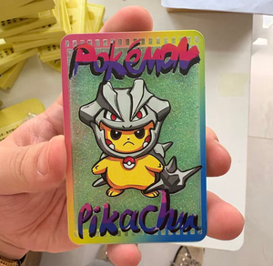 YQ Carta Fan Art Pokemoned Liquide Glitter Flow Acrylique Réfrigérateur Aimant Flottant Étincelle Aveugle <span class=keywords><strong>Sac</strong></span> Collection Décor Carte À Jouer - Product Image 2