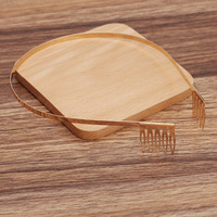 Bandeaux en fil de métal disponible en 3 tailles de 4mm, avec 5 peignes à dents, cerceaux pour bricolage, accessoires de cheveux, pour couronne de mariée