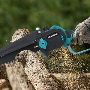 Scie <span class=keywords><strong>à</strong></span> chaîne sans fil <span class=keywords><strong>électrique</strong></span> industrielle Newbeny <span class=keywords><strong>à</strong></span> moteur sans balais, plaque de guidage de 8 pouces, capacité de coupe de 30 cm, <span class=keywords><strong>batterie</strong></span> portable pour - Product Image 2