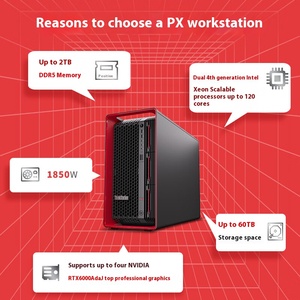 Nouvelle station de travail Thinkstation Px Tower avec processeur 8452y, 256 Go de RAM, 8 To de SSD, 4 baies SATA, carte graphique RTX 6000 ADA-48G Thinkstation Px - Product Image 5