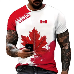 Canada <b>Soccer</b> Jersey Sublimated Print Crew Neck Unisex Adult Breathable All Seasons Football Apparel - Product Image 3