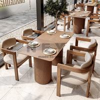 Ensemble de stand en cuir moderne et personnalisé pour les restaurants, les hôtels, les écoles, pour le thé au lait, la marmite, le canapé, la table et la chaise, meubles pour les centres commerciaux