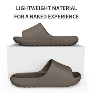 Унисекс удобные легкие тапочки с облаком Мужские Женские сандалии на толстой подошве с открытым носком для лета с логотипом на заказ большого размера - Product Image 2