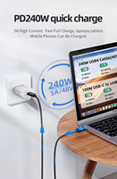USB-Si certificado USB 240 Gen 3 ,40Gbps, W, 8K/5K 60Hz USB 4 para cable Thunderbolt 4