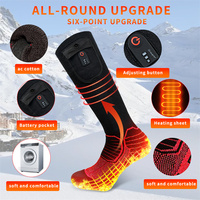 Chaussettes chauffantes pour homme Dr.Warm, améliorées, décontractées, rechargeables, à piles, respirantes, pour le ski et la chasse en hiver