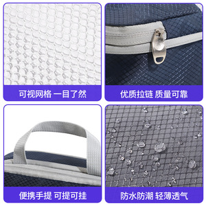 Feishibao <b>Compression</b> Travel Storage <b>Bag</b> Compact Portable With Zipper And Handle For Trip Use - Product Image 1