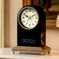 Jam Meja Digital Retro Roman dengan Speaker Bluetooth dan Port USB Multifungsi Cocok untuk Dekorasi Rumah dan Kantor