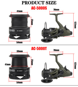 Mulinello da Pesca Spinning 7+1 Cuscinetti a Sfera Scarico Anteriore e Posteriore Forza 5.1:1 4000-6000 Bobina Interamente in Metallo - Product Image 5