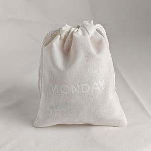 Sac à cordon en coton réutilisable et polyvalent pour bijoux, vêtements, chaussures, chaussettes, emballage, recyclable, vente chaude - Product Image 2